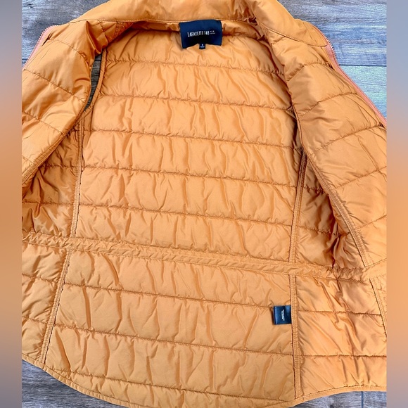 Lafayette 148 Orange Zippered Puffer Vest Small - Picture 4 of 9